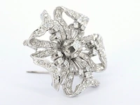 Gouden broche met diamanten - afbeelding 4 van  6