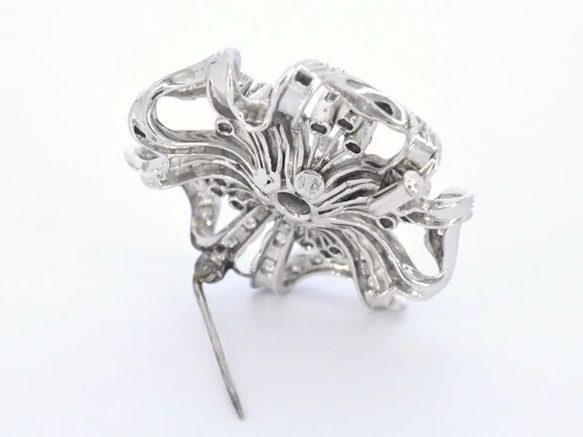 Gouden broche met diamanten - afbeelding 5 van  6
