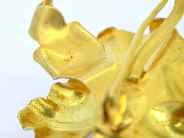 Gouden broche met parel - afbeelding 7 van  9