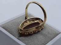 Gouden cardiool ring, 14 karaats - afbeelding 10 van  10