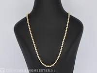 Gouden collier met 107 briljant geslepen diamanten - afbeelding 2 van  8