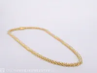 Gouden collier met 107 briljant geslepen diamanten - afbeelding 7 van  8