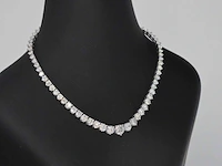 Gouden collier met diamanten 16.50 carat - afbeelding 4 van  8