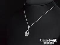 Gouden collier met diamanten - afbeelding 2 van  5