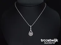 Gouden collier met diamanten - afbeelding 3 van  5