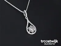 Gouden collier met diamanten - afbeelding 4 van  5