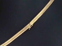 Gouden collier met diamanten - afbeelding 5 van  8