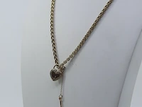 Gouden collier met hanger, 14 karaats - afbeelding 3 van  10