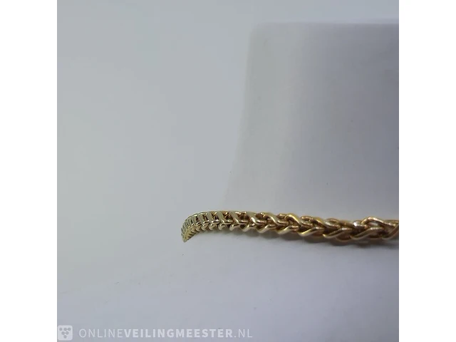 Gouden collier met hanger, 14 karaats - afbeelding 9 van  10