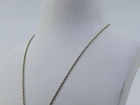 Gouden collier met hanger, 14 karaats - afbeelding 3 van  7