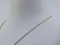 Gouden collier met zirkonia, 14 karaats - afbeelding 3 van  9