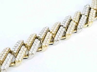 Gouden cuban ketting vol met diamanten 25.00 carat - afbeelding 6 van  9