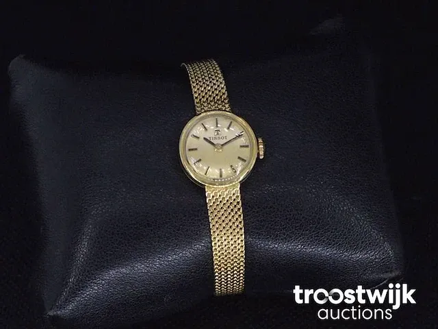 Gouden dameshorloge tissot - afbeelding 2 van  4