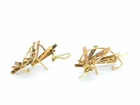 Gouden design oorbellen van anneke schat - afbeelding 9 van  12