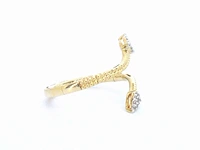 Gouden design ring met natuurlijke diamanten - afbeelding 8 van  10