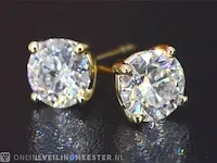 Gouden diamanten oorbellen van 2.00 carat