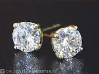 Gouden diamanten oorbellen van 2.00 carat - afbeelding 8 van  9