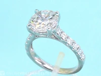 Gouden diamanten solitair ring met een grote diamant van 5.00 carat - afbeelding 4 van  9