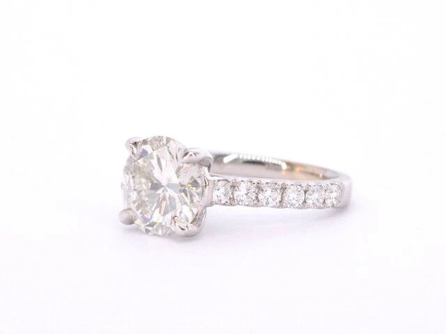 Gouden diamanten solitair ring met een grote diamant van 5.00 carat - afbeelding 7 van  9