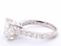Gouden diamanten solitair ring met een grote diamant van 5.00 carat - afbeelding 8 van  9