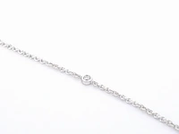 Gouden druppelvormige hanger en collier vol met diamanten - afbeelding 9 van  11