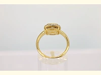 Gouden entourage ring met diamanten - afbeelding 6 van  6