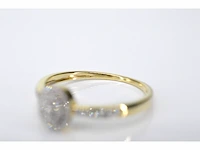 Gouden entourage ring met diamanten - afbeelding 5 van  7