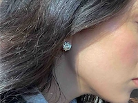 Gouden exclusieve oorbellen met grote briljanten van 10.00 carat - afbeelding 5 van  12