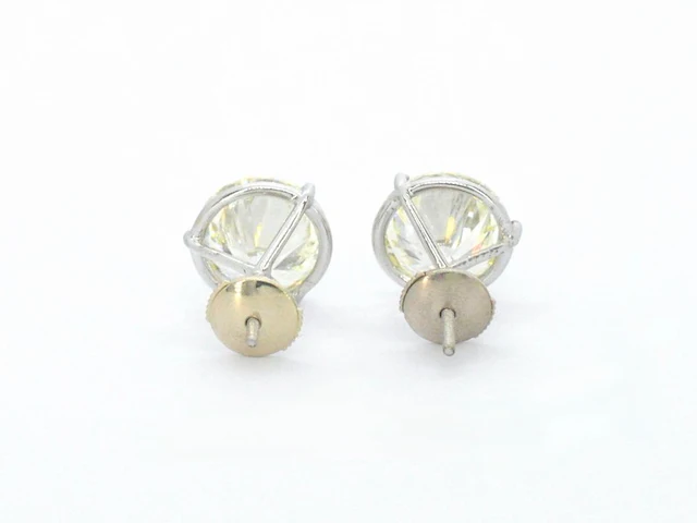 Gouden exclusieve oorbellen met grote briljanten van 10.00 carat - afbeelding 10 van  12