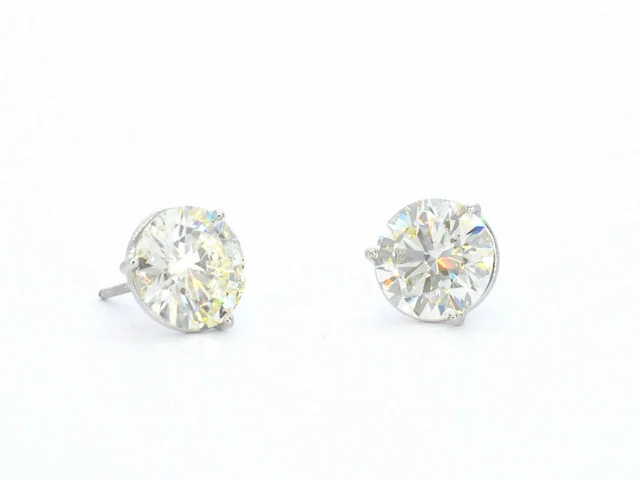 Gouden exclusieve oorbellen met grote briljanten van 10.00 carat - afbeelding 12 van  12