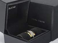 Gouden george jensen fusion 3pcs ring met diamanten - afbeelding 8 van  10