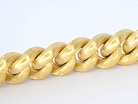 Gouden gevlochten armband zeer groot uitgevoerd - afbeelding 6 van  7