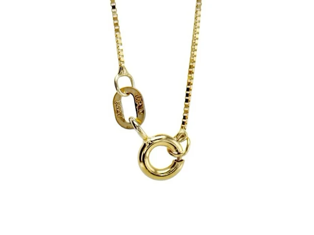 Gouden halsketting met diamant 1.01ct - afbeelding 3 van  6