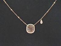 Gouden halsketting met diamanten