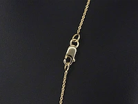 Gouden halsketting met een briljant geslepen diamant van 0.50 carat - afbeelding 5 van  9