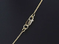 Gouden halsketting met een briljant geslepen diamant van 1.00 carat - afbeelding 5 van  5