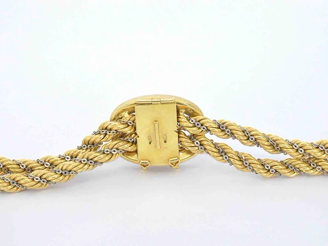 Gouden halsketting met een gouden sluiting - afbeelding 9 van  11