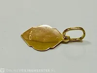 Gouden hanger 18 karaat met saint rita of cascia. - afbeelding 3 van  6