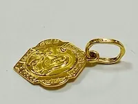 Gouden hanger 18 karaat met saint rita of cascia. - afbeelding 6 van  6