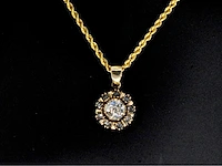 Gouden hanger diamant - afbeelding 1 van  8