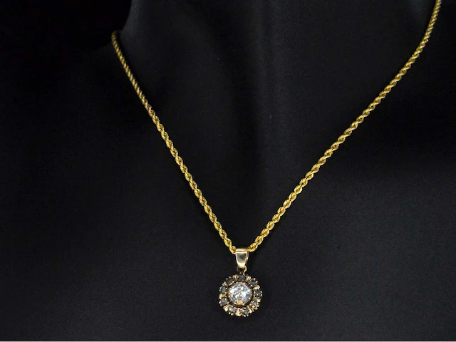 Gouden hanger diamant - afbeelding 2 van  8