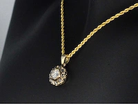 Gouden hanger diamant - afbeelding 4 van  8