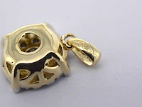 Gouden hanger met briljant geslepen diamant, excl. ketting - afbeelding 6 van  6