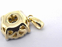 Gouden hanger met briljant geslepen diamant, excl. ketting - afbeelding 6 van  8