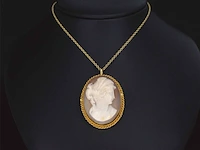 Gouden hanger met camee - afbeelding 2 van  7