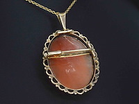 Gouden hanger met camee - afbeelding 4 van  7