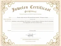 Gouden hanger met diamant met hrd certificaat - afbeelding 3 van  6