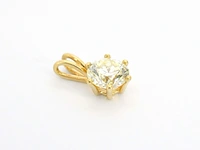 Gouden hanger met diamant van 1.24 carat met hrd certificaat, excl. ketting - afbeelding 6 van  9