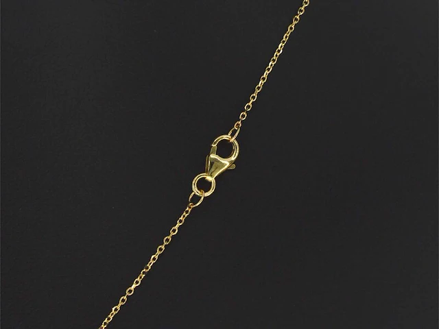 Gouden hanger met diamanten en multicolour saffieren, excl ketting - afbeelding 5 van  9