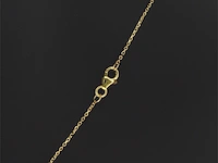 Gouden hanger met diamanten en multicolour saffieren, excl ketting - afbeelding 5 van  9